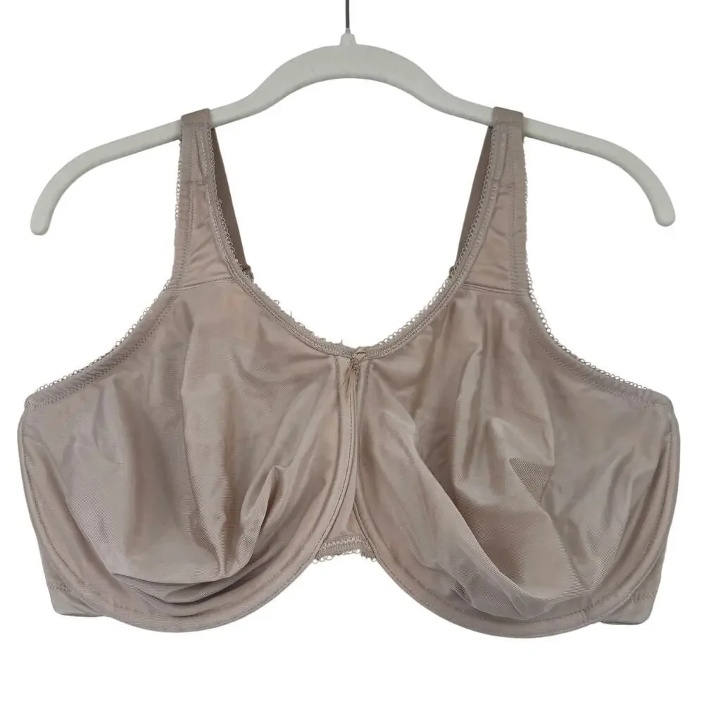 Wacoal Bra Size 38H Beige Basic Beauty Full Figures Seamless Underwire 855192